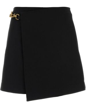 Burberry Wrap Mini Skirt - Black