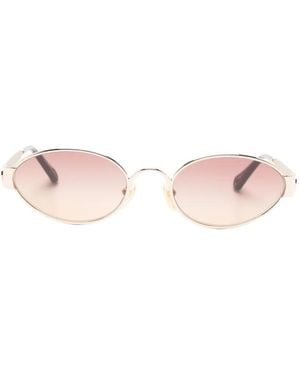 Chloé Oval-Frame Sunglasses - Pink