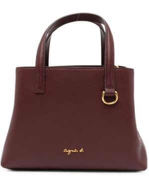 agnès b. Christelle Tote Bag - Purple