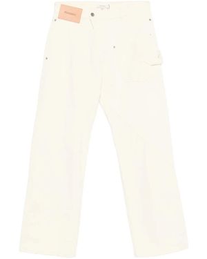 JW Anderson Twisted Workwear Jeans - Weiß