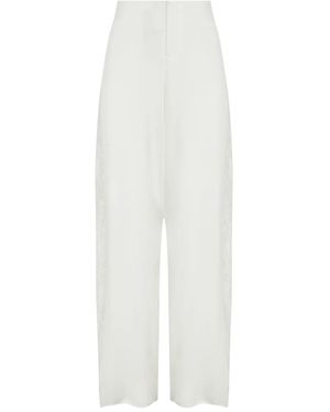 Lethicia Bronstein Willow Broek Met Kanten Vlakken - Wit