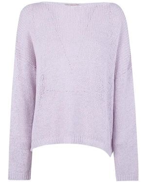 Nuur Boat-Neck Jumper - Purple