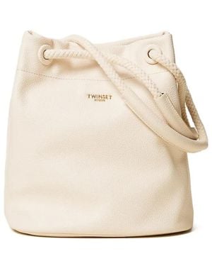 Twinset Rope-Handle Bucket Bag - Neutro
