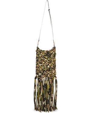PUCCI Capriccio Fringed Shoulder Bag - Metallic