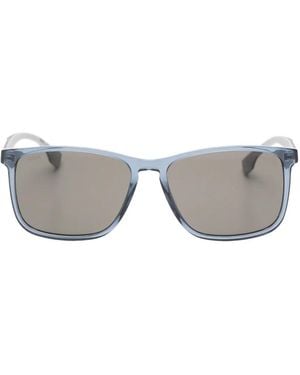 BOSS Rectangle-Frame Sunglasses - Grey
