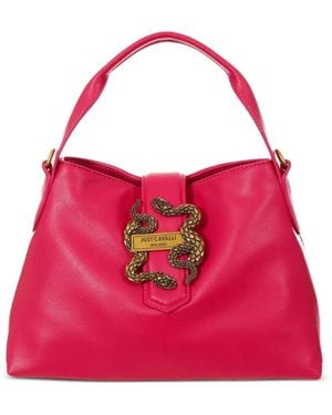 Just Cavalli Snake-buckle Tote Bag - Pink