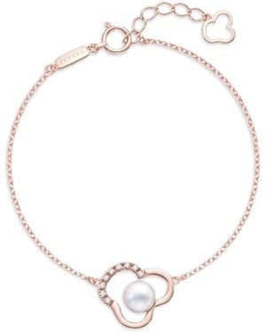 Tasaki Pulsera Chants Signature Con Diamantes Y Perlas De Akoya - Blanco