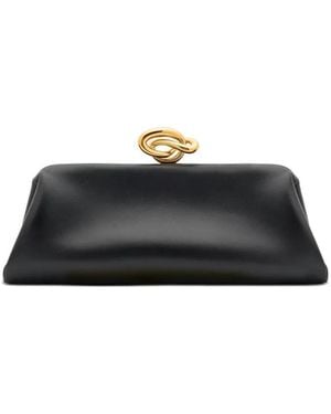 Oscar de la Renta Knot Clutch Bag - Black