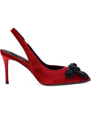Kurt Geiger ビジュートリム フラットシューズ 65mm - レッド
