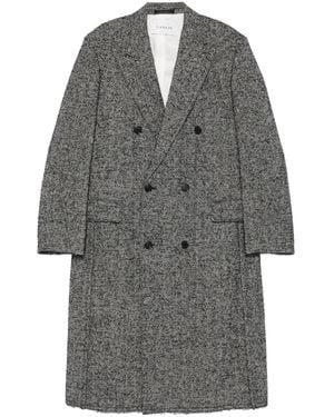 Lanvin Manteau À Boutonnière Croisée - Gray