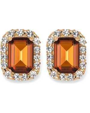 Jennifer Behr Puces D'Oreilles Diana À Ornements En Cristal - Orange