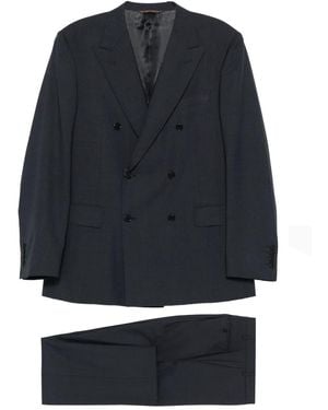 Canali Double-Breasted Suit - Blue