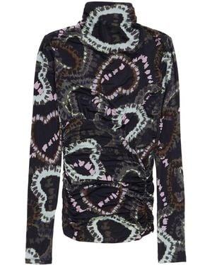 Bimba Y Lola Tie-Dye Top - Black