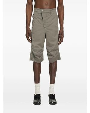 BRYAN JIMENE`Z Bermudas De Algodón - Neutro