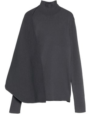 Entire studios Jersey Cruzado Con Cuello Alto - Gris