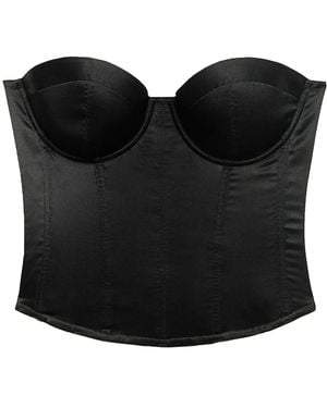 Fleur du Mal Hamptons Bustier - Black