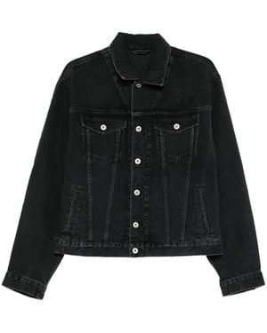KENZO Giacca Boke Flower Denim - Nero
