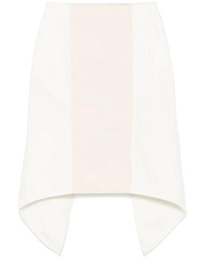 JW Anderson Falda midi a capas - Blanco