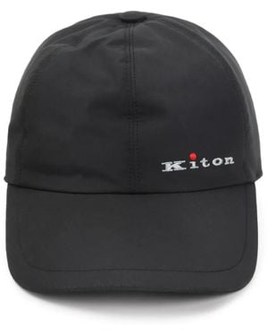 Kiton Embroidered-Logo Baseball Cap - Black