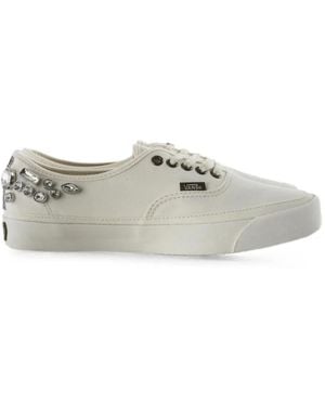 Vans Lx Authentic 44 Crystal-Embellished Sequinned Sneakers - White
