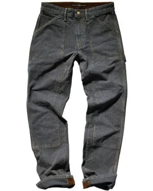 Seven7 Sid Stripe-Pattern Carpenter Trousers - Grey