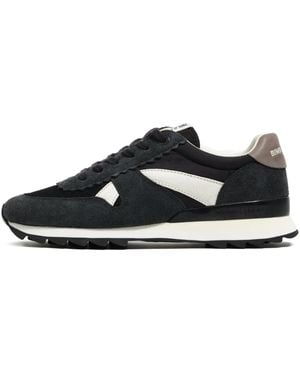 Bimba Y Lola Scalloped Suede Trainers - Black