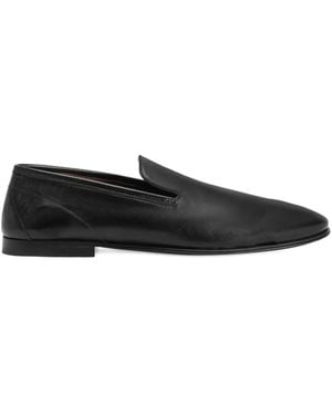 Dolce & Gabbana Slip-On Leather Loafers - Black