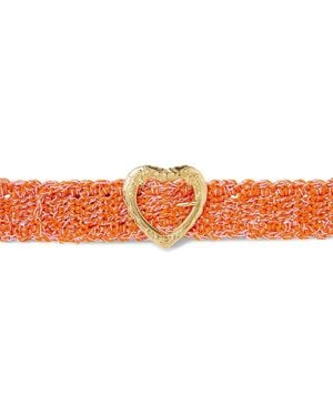Marco Rambaldi Ceinture À Boucle Cœur - Orange