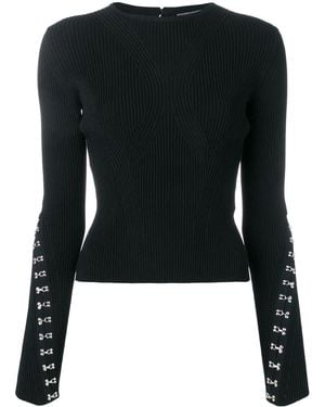 McQueen Hook And Eye Jumper - Black