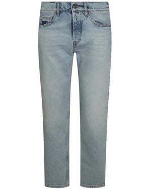 NUMERIS Faded Straight-Leg Jeans - Blue