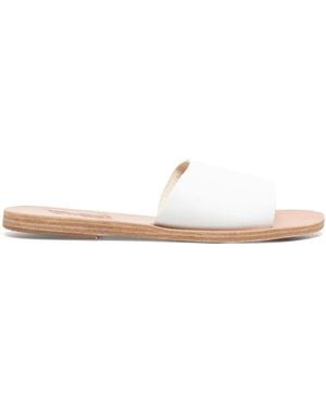 Ancient Greek Sandals Open-Toe Slide Sandals - White