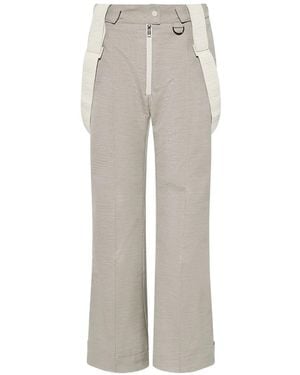 Yves Salomon Logo-Strap Ski Pants - Gray
