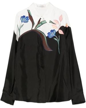Dorothee Schumacher Floral-Print Shirt - Black