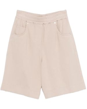 Brunello Cucinelli Cotton Bermuda Shorts - Natural