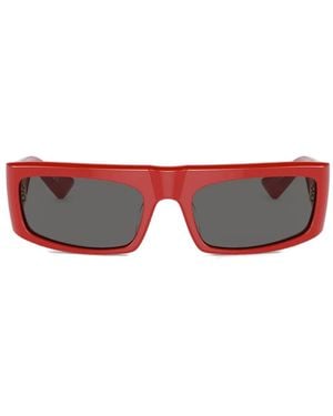 Oliver Peoples Rectangle-Frame Sunglasses - Red