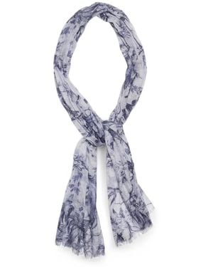 Orlebar Brown Zephra Floral-Print Scarf - Blue
