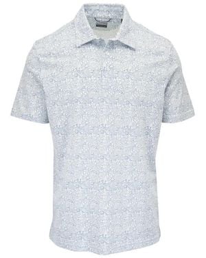 Faherty Polo Movement À Fleurs - Blanc