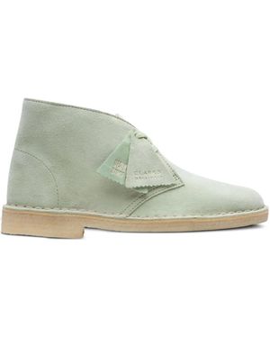 Clarks Suede Desert Boots - Green