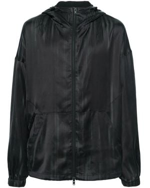 Y-3 3-Stripes Hooded Jacket - Black