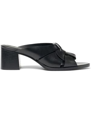 SCAROSSO 55mm Aida mules - Negro