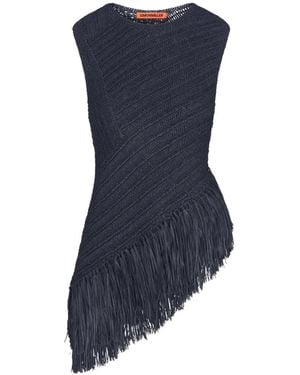 Simon Miller Beja Crochet Fringe Blouse - Blue
