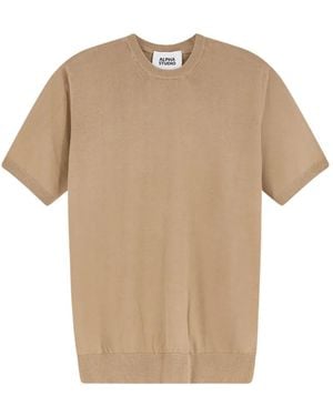 Alpha Studio Jersey Con Cuello Redondo - Neutro
