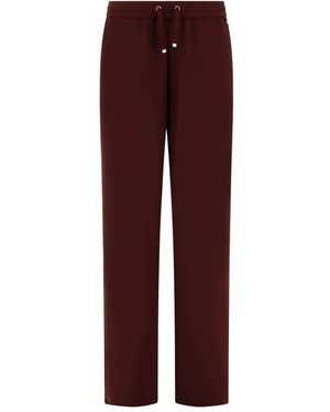 Herno Pantalones Con Cordones En La Cintura - Rojo