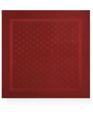 Dolce & Gabbana 135X135 Silk Stole With Logo Jacquard - Red