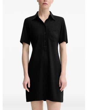 Filippa K Polo-Collar Mini Dress - Black