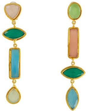 Sylvia Toledano Cascade Drop Earrings - White