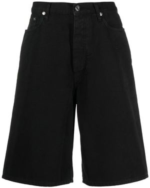 Off-White c/o Virgil Abloh オフホワイト ワイド デニムショーツ - ブラック