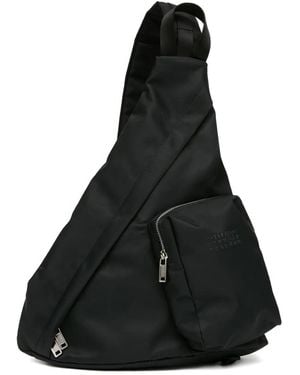 MM6 by Maison Martin Margiela Triangular Cross Body Bag - Black
