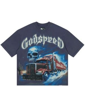 Godspeed Graphic-Print T-Shirt - Blue