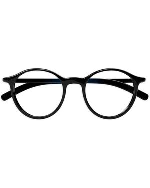 MONT BLANC EYEWEAR Lunettes De Soleil À Monture Ronde - Noir